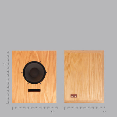 Artbook Shelf Speaker Spiral Cut Oak